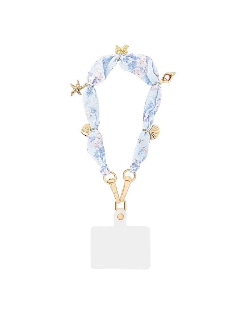 LoveShackFancy – Case-Mate Everblooming Rosettes Anchor Card Scarf Phone Charm